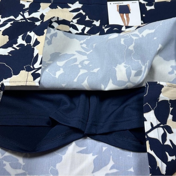 Rafaella Cream and White A-line Mini Skirt Resort Wear - Picture 10 of 11